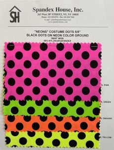 Neon Costume Dots Wholesale Card