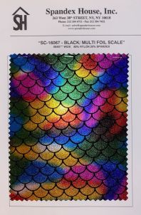 Black/Multi Foil Scale Wholesale Card