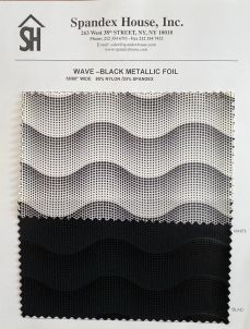 WAVE BLACK METALLIC FOIL WHOLESALE CARD(A)