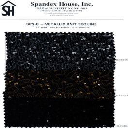 Metallic Knit Sequins Card